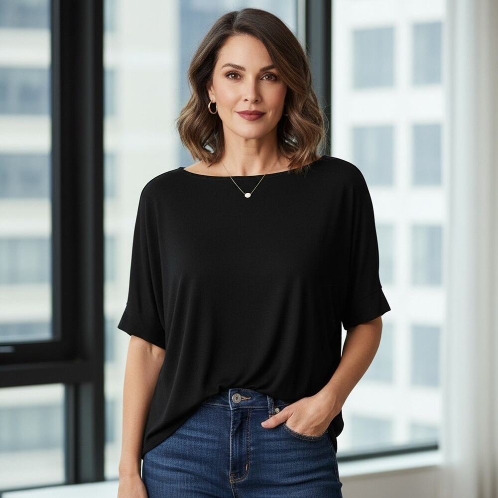 Chico's Travelers Women's Slinky Knit Chic Blouse